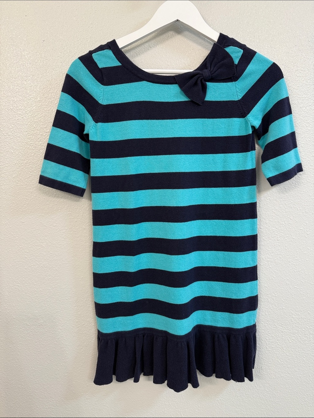Lilly Pulitzer Girls XL 12-14 Mini Sarasota Striped Knit Dress [0943]